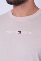 T-shirt beżowy CLASSIC LINEAR LOGO TOMMY JEANS