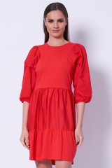 Sukienka czerwona rozkloszowana SILVIAN HEACH