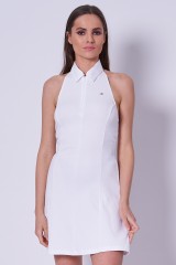 Sukienka biała TJW ZIP THRU POLO DRESS TOMMY JEANS