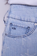 Szorty jeansowe logowane ARMANI EXCHANGE