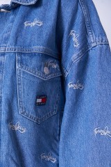 Kurtka jeansowa logowana WIDE SLEEVE TOMMY JEANS