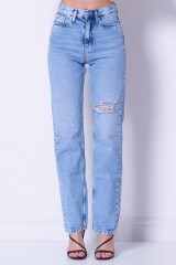 Spodnie jeansowe z przetarciami CALVIN KLEIN JEANS