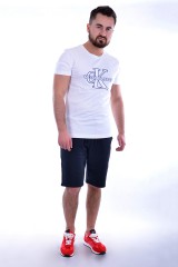 T-shirt MONOGRAM FRONT LOGO WHITE CALVIN KLEIN JEANS