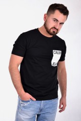 T-shirt BOX CHEST REG SS BLACK CALVIN KLEIN JEANS