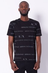 T-shirt logowany czarny ARMANI EXCHANGE