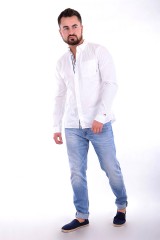 Koszula SOLID TWILL SHIRT WHITE TOMMY JEANS