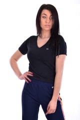 T-shirt SHORTSLEEVE STRETCH TEE BLACK TOMMY JEANS