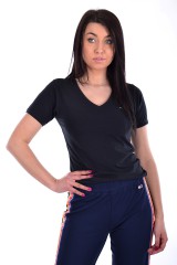 T-shirt SHORTSLEEVE STRETCH TEE BLACK TOMMY JEANS