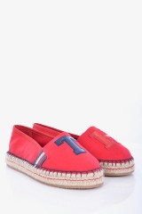 Espadryle TH PATCH ESPADRILLE RED TOMMY HILFIGER