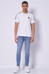 T-shirt biały bawełniany MICHAEL KORS CS250Q91V2