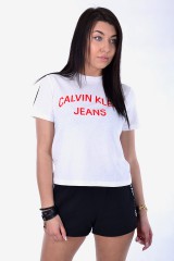 T-shirt INSTITUTIONAL CURVED LOGO STRAIGHT TEE CALVIN KLEIN JEANS