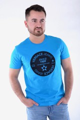 T-shirt PATCH 8 SLIM MK BLUE VERSACE JEANS