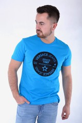 T-shirt PATCH 8 SLIM MK BLUE VERSACE JEANS