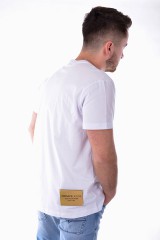 T-shirt TUM601 REG LABEL WHITE VERSACE JEANS