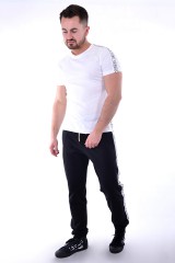 T-shirt TUM600 SLIM TAPE LOGO WHITE VERSACE JEANS