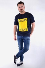 T-shirt BOX FRONT TEE DEEP BLUE CALVIN KLEIN JEANS