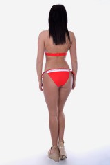 Bikini / strój kąpielowy FIXED TRIANGLE LARAS LIPSTICK RED CALVIN KLEIN