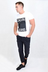 T-shirt MIDDLE BIG LOGO BLACK CALVIN KLEIN JEANS