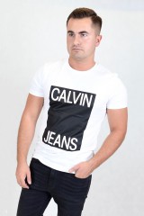 T-shirt MIDDLE BIG LOGO BLACK CALVIN KLEIN JEANS
