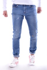 Spodnie jeansowe SLIM SEASONAL DENIM TRUSSARDI JEANS