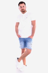 Polo TJM TOMMY CLASSICS SOLID POLO WHITE TOMMY JEANS