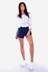 Szorty TJW CASUAL SOLID SHORT DEEP BLUE TOMMY JEANS