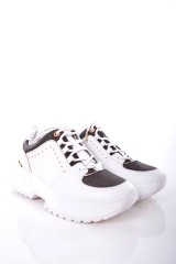 Sneakersy COSMO TRAINER WHITE BROWN MICHAEL KORS