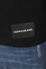 Sweter WOOL BLEND RIB-KNIT BLACK CALVIN KLEIN JEANS