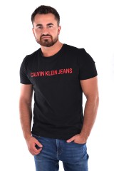 T-shirt INSTITUTIONAL LOGO SLIM SS TEE BLACK CALVIN KLEIN JEANS