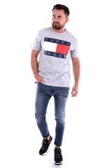 T-shirt TJM TOMMY FLAG TEE GREY TOMMY JEANS