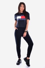 T-shirt TJW TOMMY FLAG TEE BLACK TOMMY JEANS