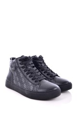 Sneakersy LARRY ALL LOGO BLACK GUESS