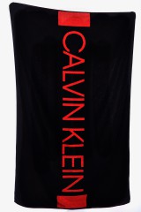 Ręcznik plażowy TOWEL BLACK RED CALVIN KLEIN